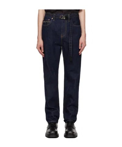 Sacai Belt-loop Jeans In Black