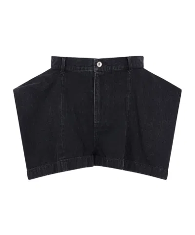Sacai Belt Loop Shorts In Black