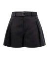 Sacai Belt-loop Shorts In Black
