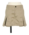Sacai Cotton Shorts In Nude