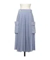 Sacai Belt Loop Skirt In Blue