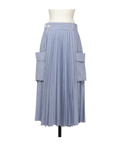 Sacai Belt Loop Skirt In Blue