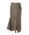 Sacai Belt Loop Skirt In Brown