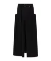 Sacai Belt Loop Skirt In Multi