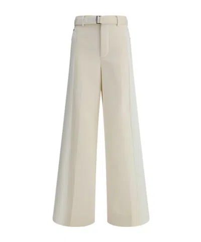 SACAI SACAI COLOUR-BLOCKED BELTED PANTS