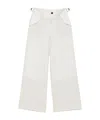Sacai Adjustable-waist Flap-pocket Trousers In White