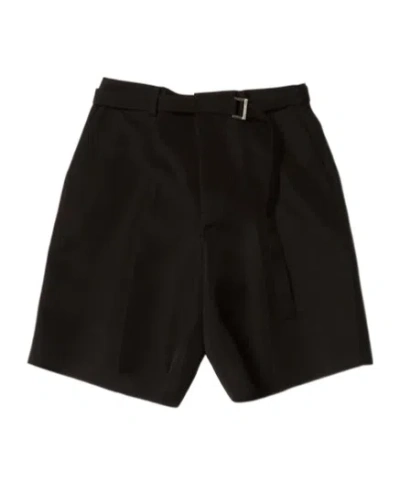 SACAI SACAI BELTED BERMUDA SHORTS