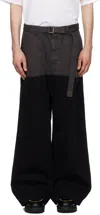 Sacai Belt Loops Slacks In Black