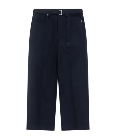 Sacai Belt Loops Slacks In Black