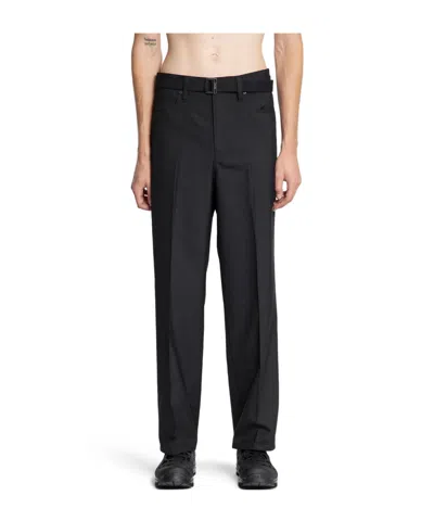 Sacai Belt Loops Slacks In Black