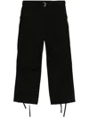 Sacai Belted Ripstop Cargo Pants In Black