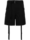 Sacai Cotton Twill Shorts Clothing In Black