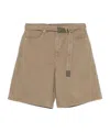 Sacai Belted Denim Bermuda Shorts In Neutral