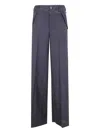 Sacai Mixed Suit Pants Featuring Wide Leg In Gray
