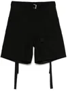 Sacai Cotton Twill Shorts Clothing In Black
