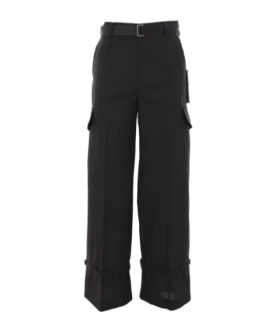 SACAI SACAI STRAIGHT-LEG BELTED CARGO PANTS