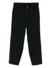 Sacai Belted Trousers In Black