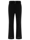 Sacai Belted Straight Leg Pants In Black