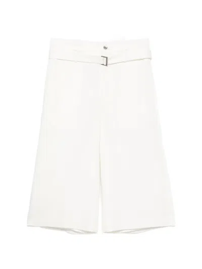 Sacai Belted Trousers In White