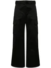Sacai Women's Cotton Chino Pants In Schwarz