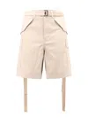 Sacai Cotton Bermuda Shorts With Cupro Lining In Beige