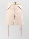 Sacai Cotton Bermuda Shorts With Cupro Lining