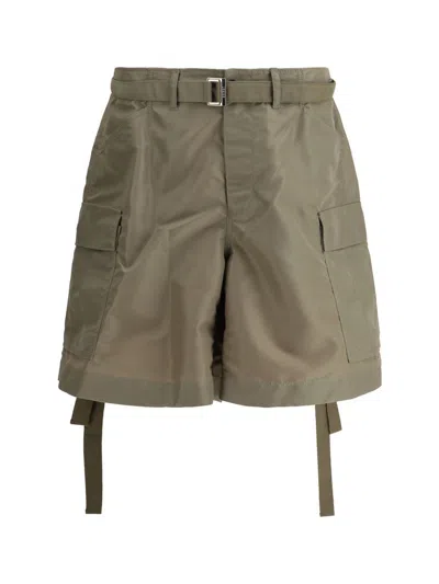 Sacai Bermuda Shorts In Green
