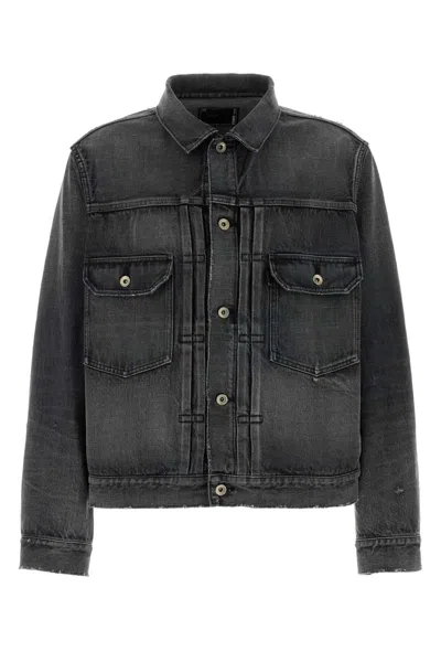 Sacai Beyondexx Denim Jacket In Black