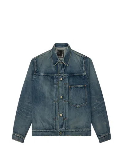 Sacai Beyondexx Denim Jacket In Blue
