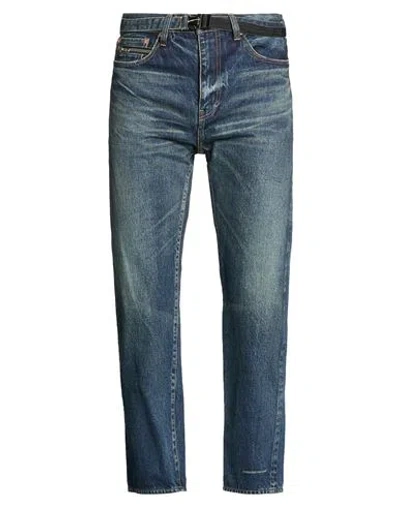 Sacai Beyondexx Man Jeans Blue Size 2 Cotton