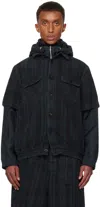 Sacai Long-sleeved Casual Jacket In 001 Black