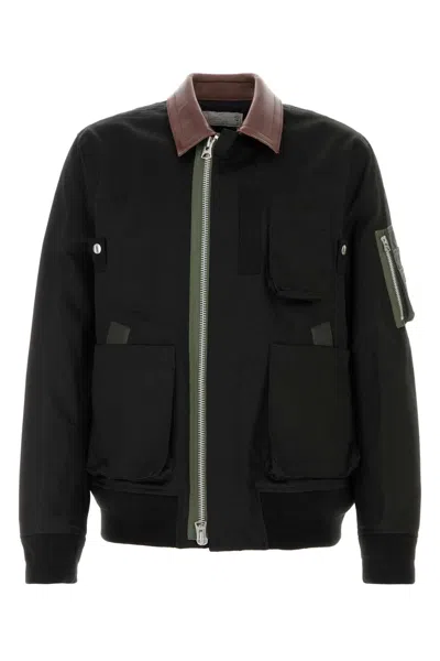 Sacai Black Canvas Jacket