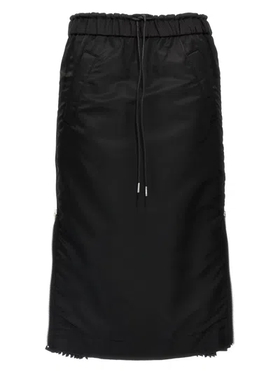 SACAI BLACK CARGO SKIRT