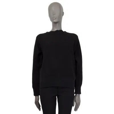 Pre-owned Sacai Black Cotton Blend Lace Up Back Sweater 3 M