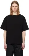 Sacai Black Cotton Jersey T-shirt In 001 Black