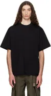 Sacai Black Cotton Jersey T-shirt