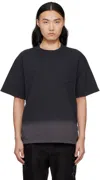 Sacai Black Garment Dye Cotton Jersey T-shirt In 001 Black