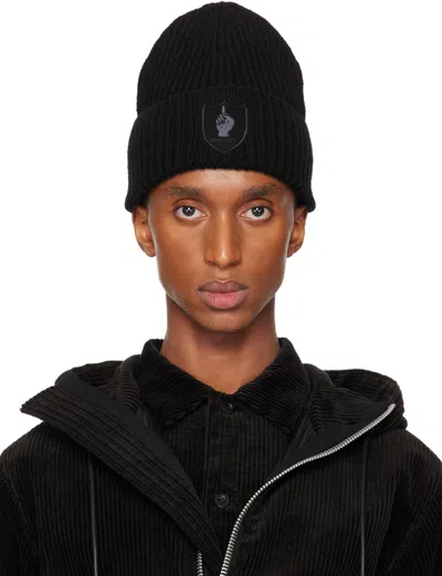 Sacai Black Gonz Edition 'one Love' Beanie In 001 Black