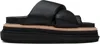 Sacai Black Multiple Sole Sandals In 001 Black
