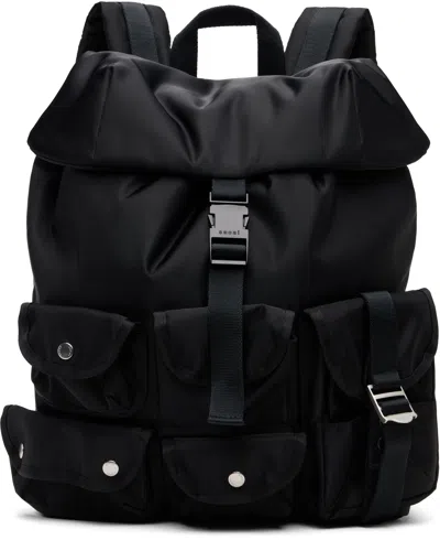 Sacai Black Nylon Backpack