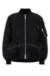 Sacai Women's Nylon Twill Blouson With Drawstring In Black