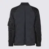 Sacai Quilted Padded Bomber Jacket In Black