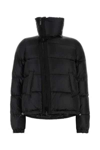 SACAI BLACK NYLON DOWN JACKET