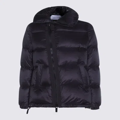 SACAI BLACK NYLON DOWN JACKET