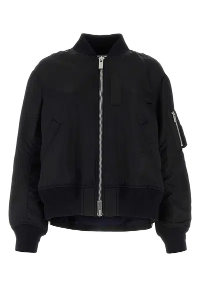 Sacai Black Nylon Padded Jacket