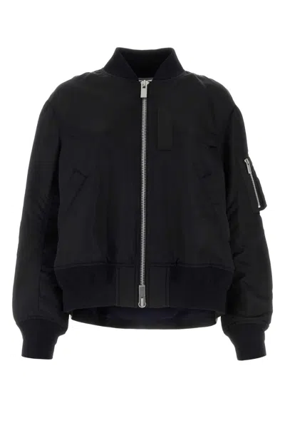 Sacai Black Nylon Padded Jacket