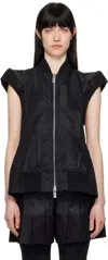 Sacai Gabardine Twill Jacket In 001 Black
