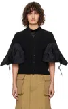 Sacai Panelled Sweatshirt In 001 Black