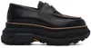 SACAI BLACK PLATFORM LOAFERS