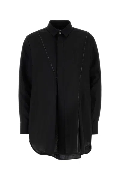 Sacai Black Long Sleeve Shirt